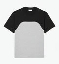 Baumwoll-Jersey T-SHIRT Mit Colour-Block Design Vandhlr Grau / Schwarz S 