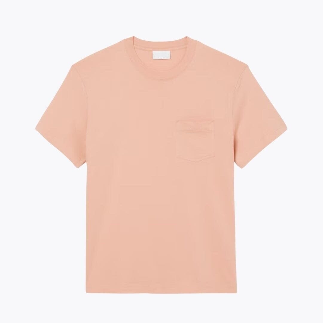 Baumwoll-T-Shirt Mit Brusttasche Vandhlr Rosé-Beige S 
