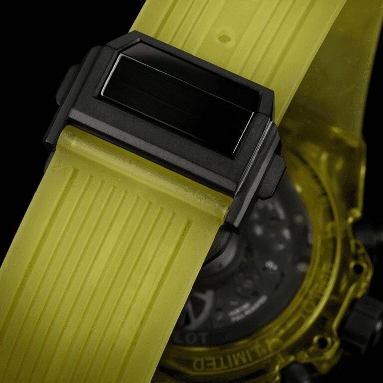 Black Yellow Sapphire 42mm Herrenchronograph Vandhlr 