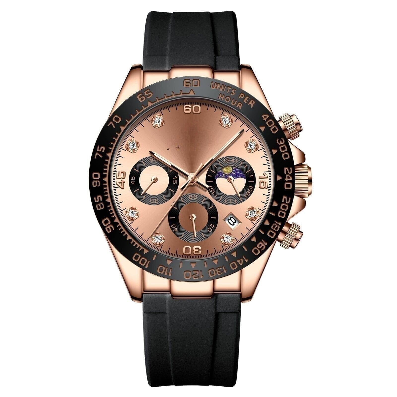 Chronograph Mit Datumsanzeige Vandhlr Roségold Gold 