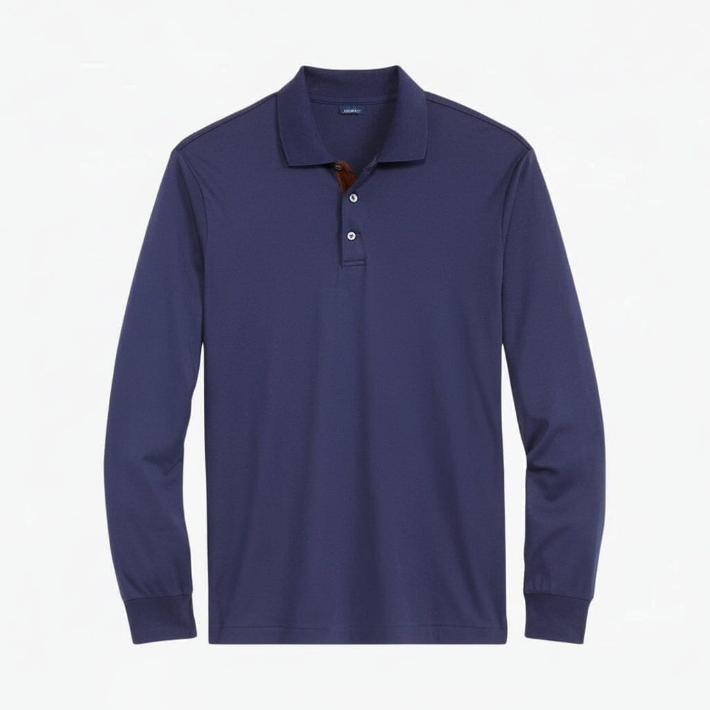 Classic Fit Polo-Shirt Aus Weicher Baumwolle Vandhlr Elegantes Navy S 