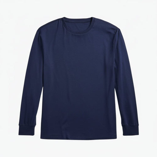 Classic Fit Rundhals T-SHIRT Aus Weicher Baumwolle Vandhlr Marineblau S 