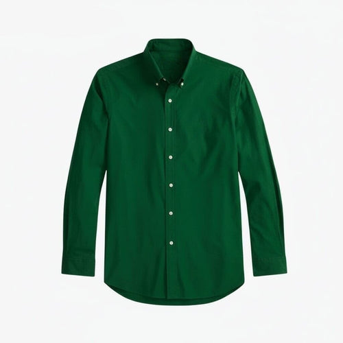 Classic Fit Stretch Poplin Hemd Vandhlr Grün S 