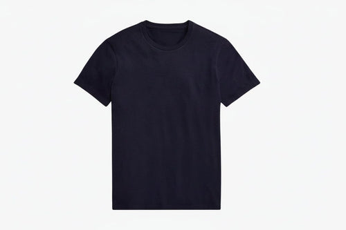 Custom Slim Fit Jersey Rundhals T-SHIRT Vandhlr Marineblau S 