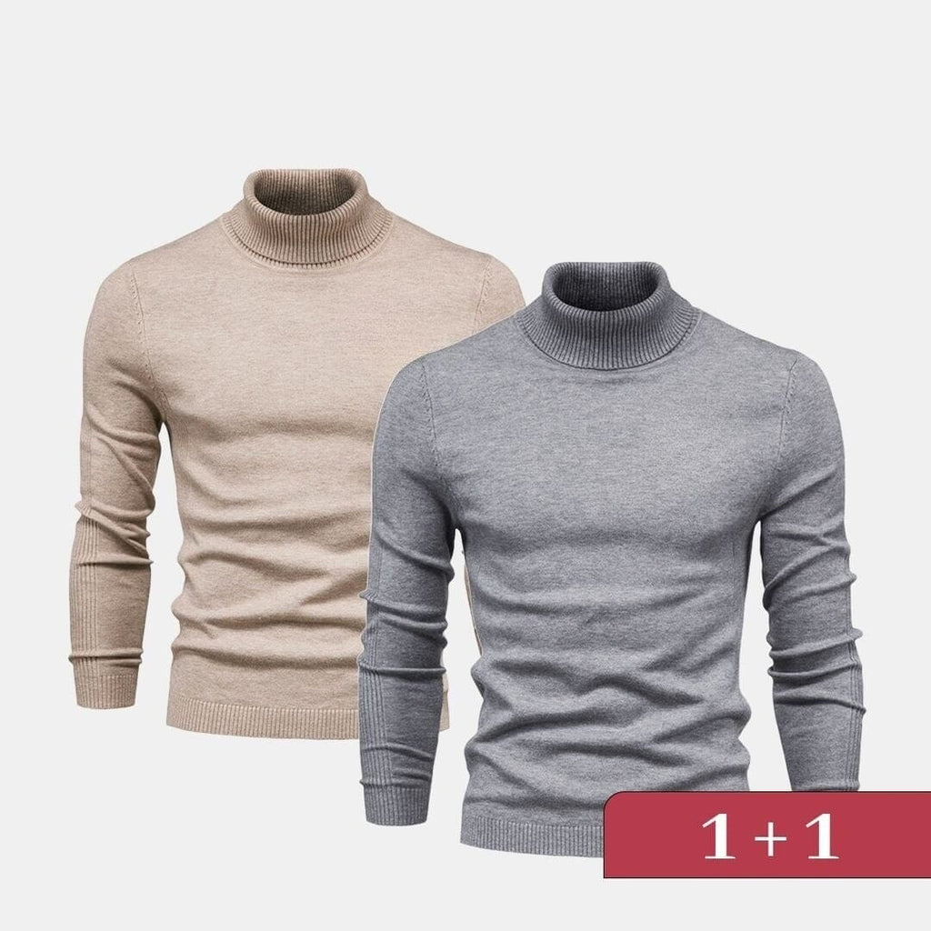 Double Elegance Rollkragenpullover – Kaufe 1, Erhalte 1 Gratis Vandhlr 