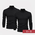 Double Elegance Rollkragenpullover – Kaufe 1, Erhalte 1 Gratis Vandhlr Schwarz Schwarz S