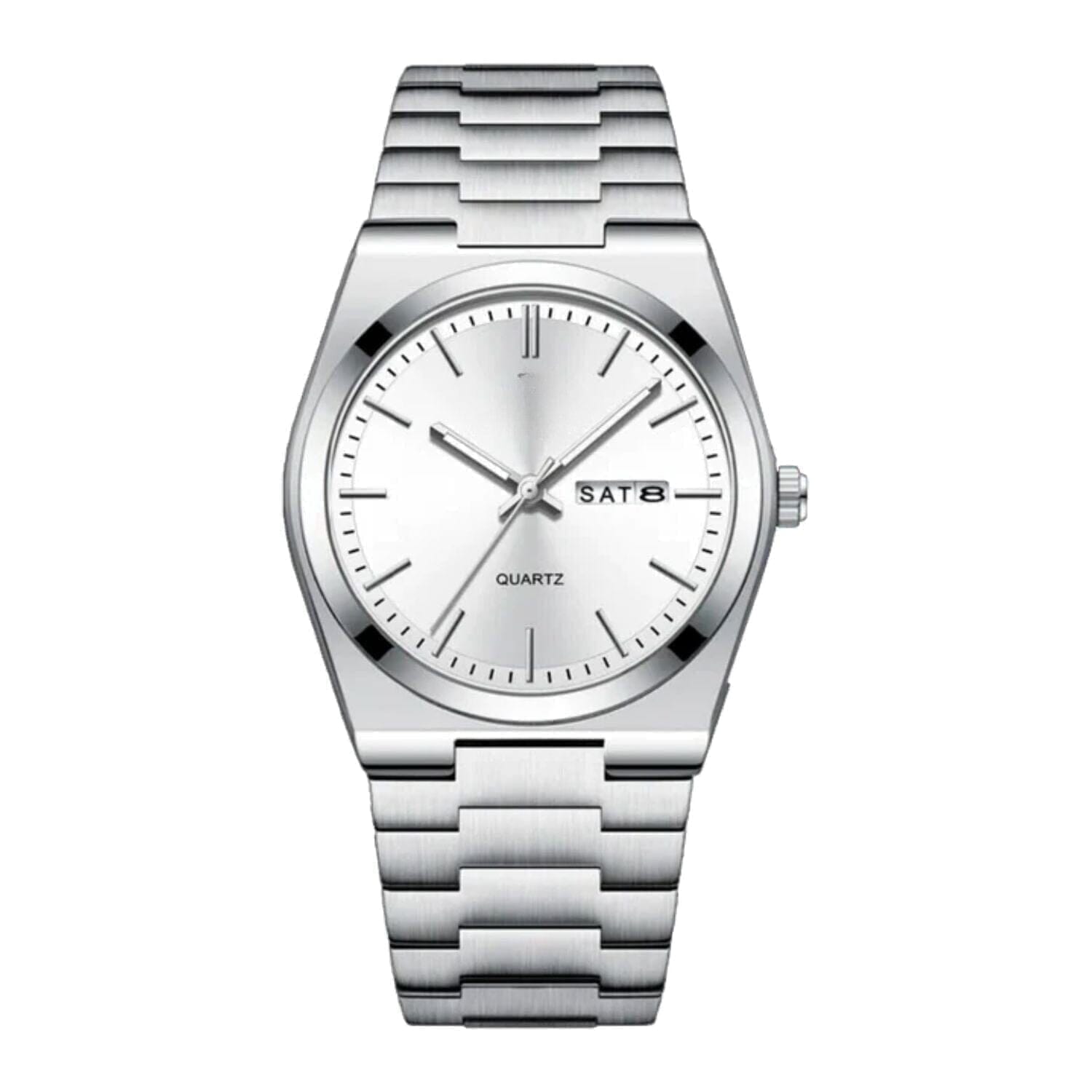 Essenza 40mm Uhr - Wasserdicht | Edelstahl Vandhlr Silber Weiß 