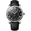 Executive Klassik Herrenuhr Vandhlr Silber mit Schwarz 
