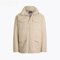 Gabardine Kapuzen-Fieldjacket Vandhlr Klassisches Steingrau S 