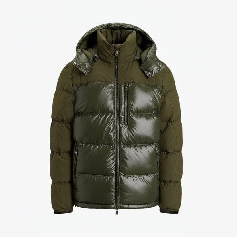 Gorham Zweifarbige Daunenjacke Vandhlr Dunkel Loden Matt S 
