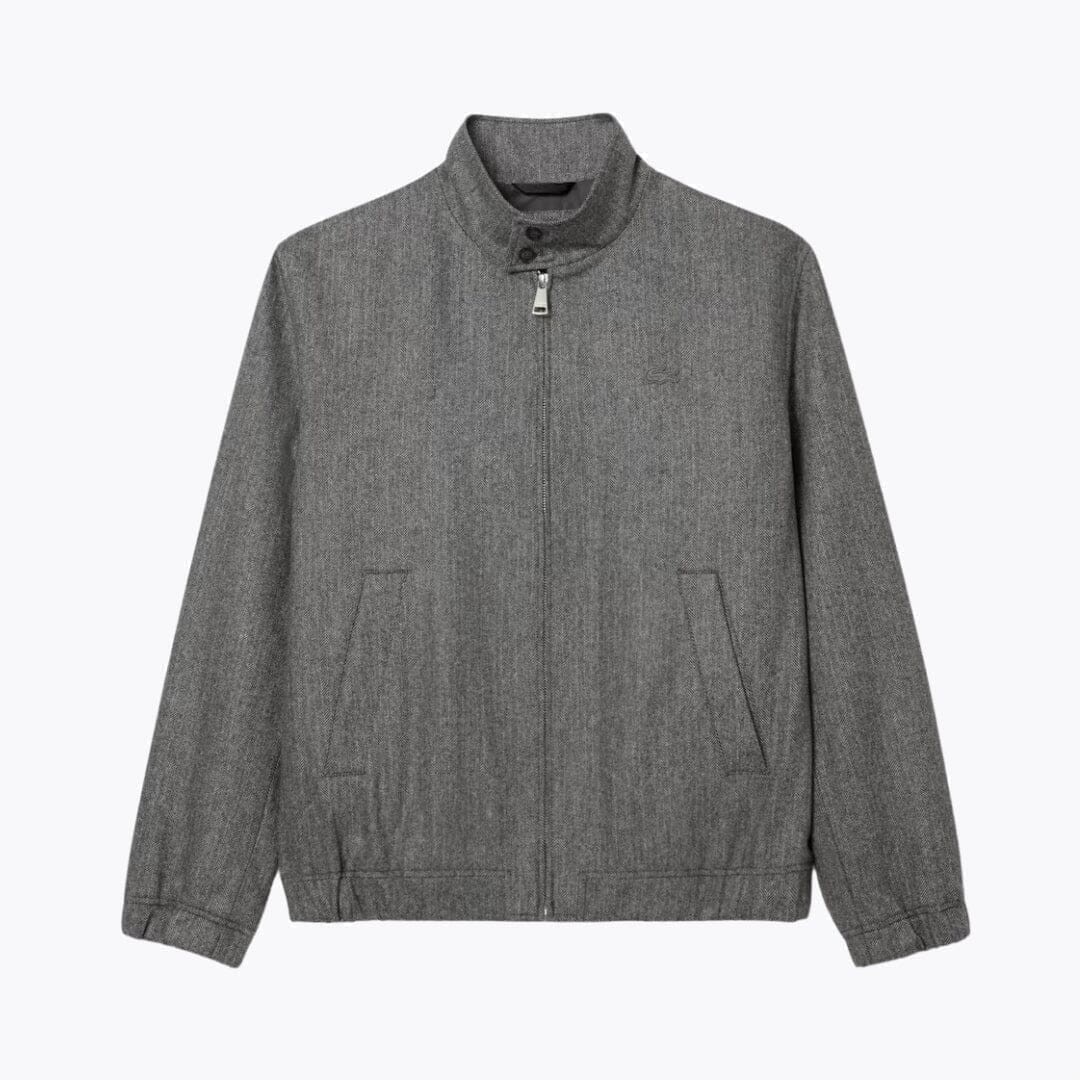 Harrington Jacke Aus Wolle Vandhlr Grau S 