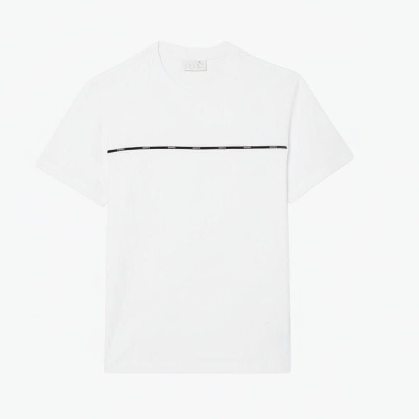 Herren T-SHIRT Aus Baumwoll-Jersey Mit Kontrastbesatz Vandhlr Weiß S 