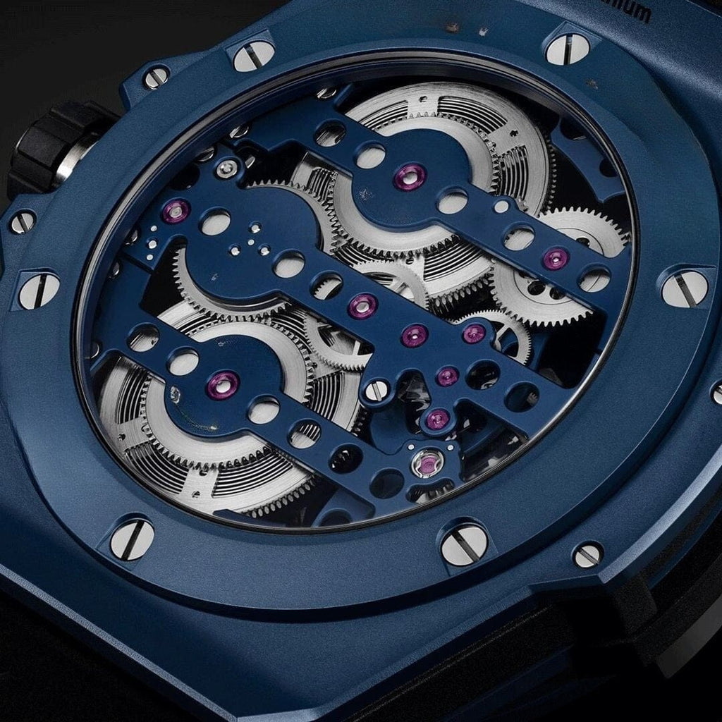 Keramik Blau 45mm Herrenchronograph Vandhlr 