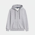 Klassischer Essential Baumwoll-Hoodie Vandhlr Grau S 