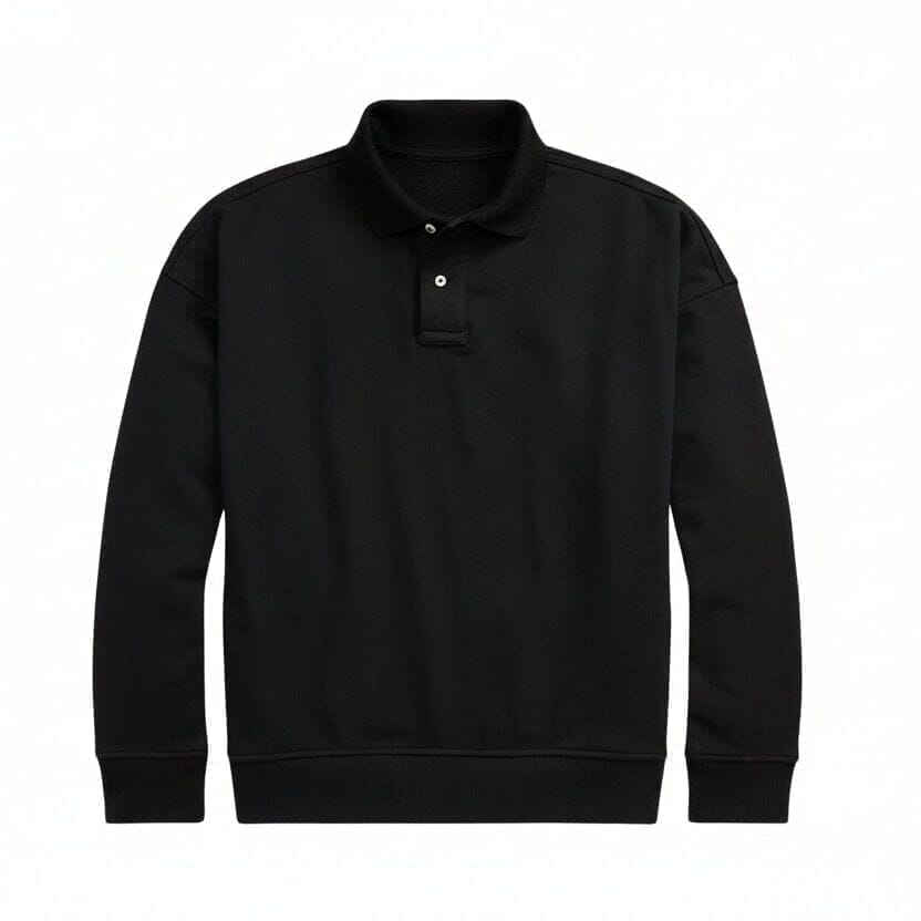 Logo Sweatshirt Mit Polokragen Vandhlr Schwarz S 