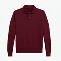 Loopback Fleece Sweatshirt Mit Kragen Vandhlr Klassisches Weinrot S 