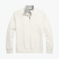 Luxus Jersey Troyer-Pullover Mit Viertel-Reißverschluss Vandhlr Pergament-Creme S 