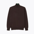 Merino Wolle Rollkragen Pullover Vandhlr Braun S 