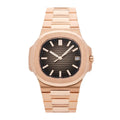 Nautilus Chronograph 5980/1R-001 Roségold Schwarzes Zifferblatt Vandhlr 