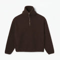 Polar-Fleece Sweatshirt Mit Hohem Reißverschlusskragen Vandhlr Braun S 