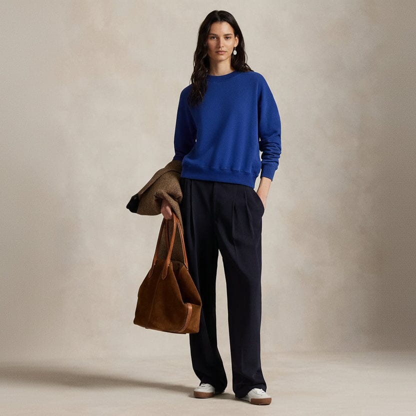 Polo Bear Leichtes Fleece-Shirt mit Rundhalsausschnitt Stiladel 