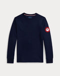 Team USA Polo Bear Langarm-T-Shirt Vandhlr Elegantes Marineblau S 