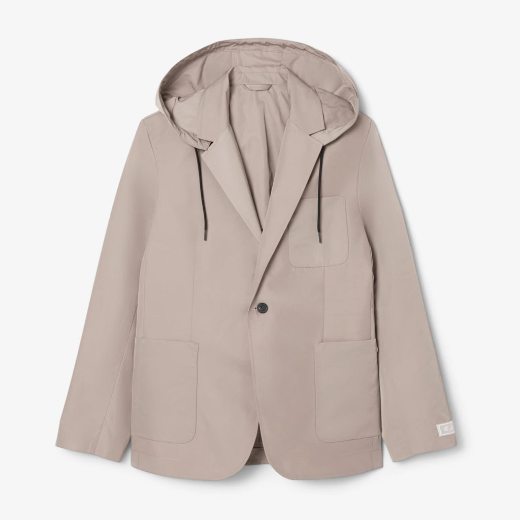 Twill-Blazer Mit Kapuze Vandhlr Grau S 