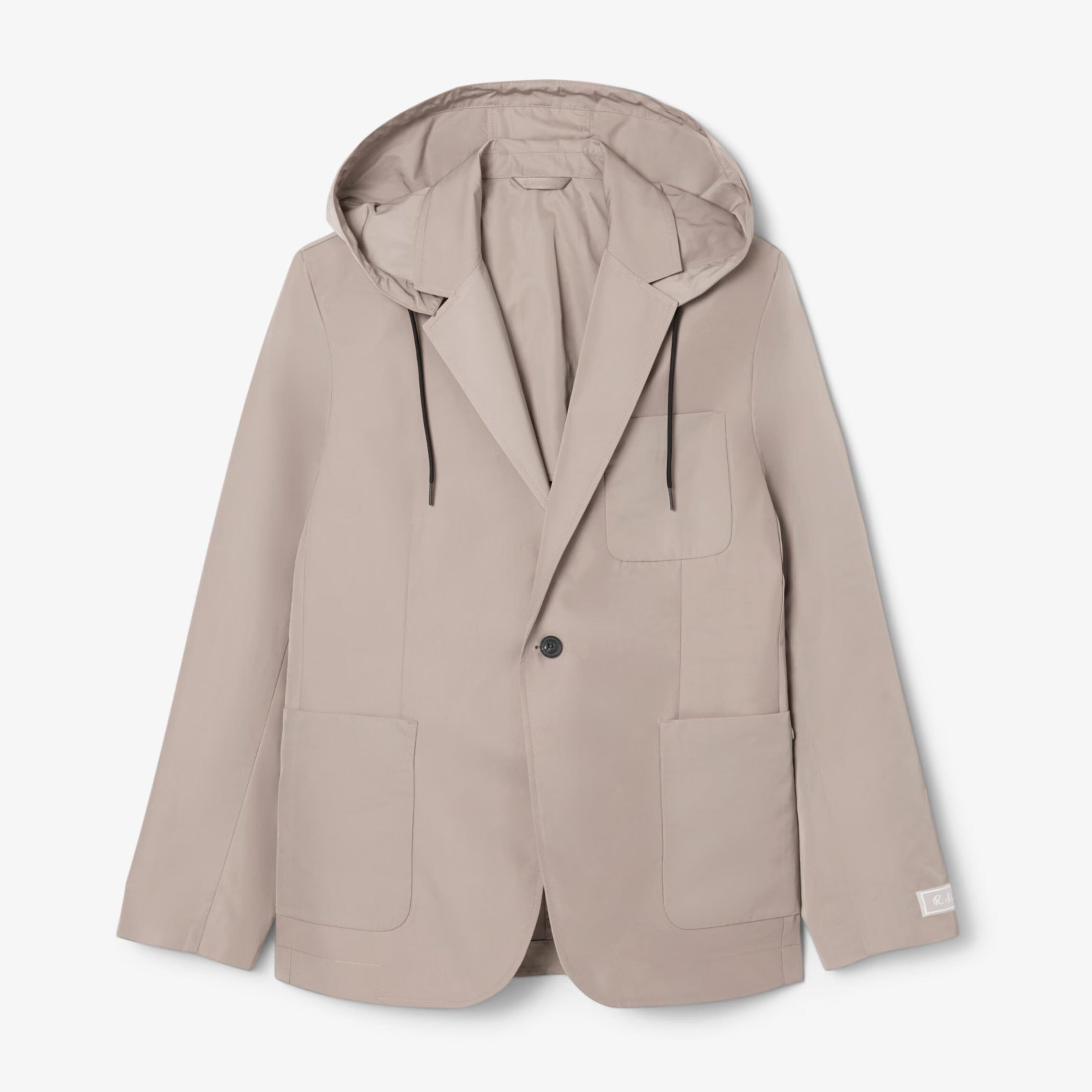 Twill-Blazer Mit Kapuze Vandhlr Grau S 