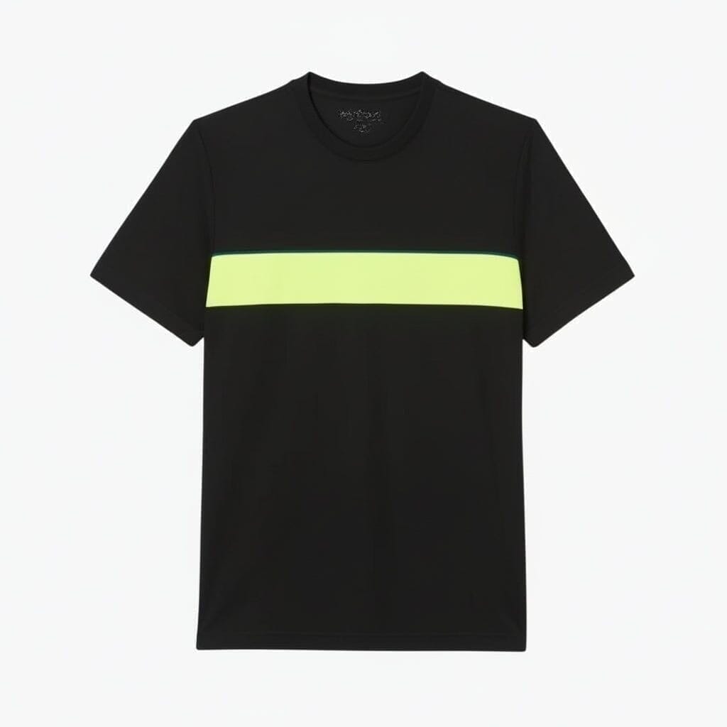 Ultra Dry Tennis T-SHIRT Mit Print Vandhlr Schwarz / Neongelb S 