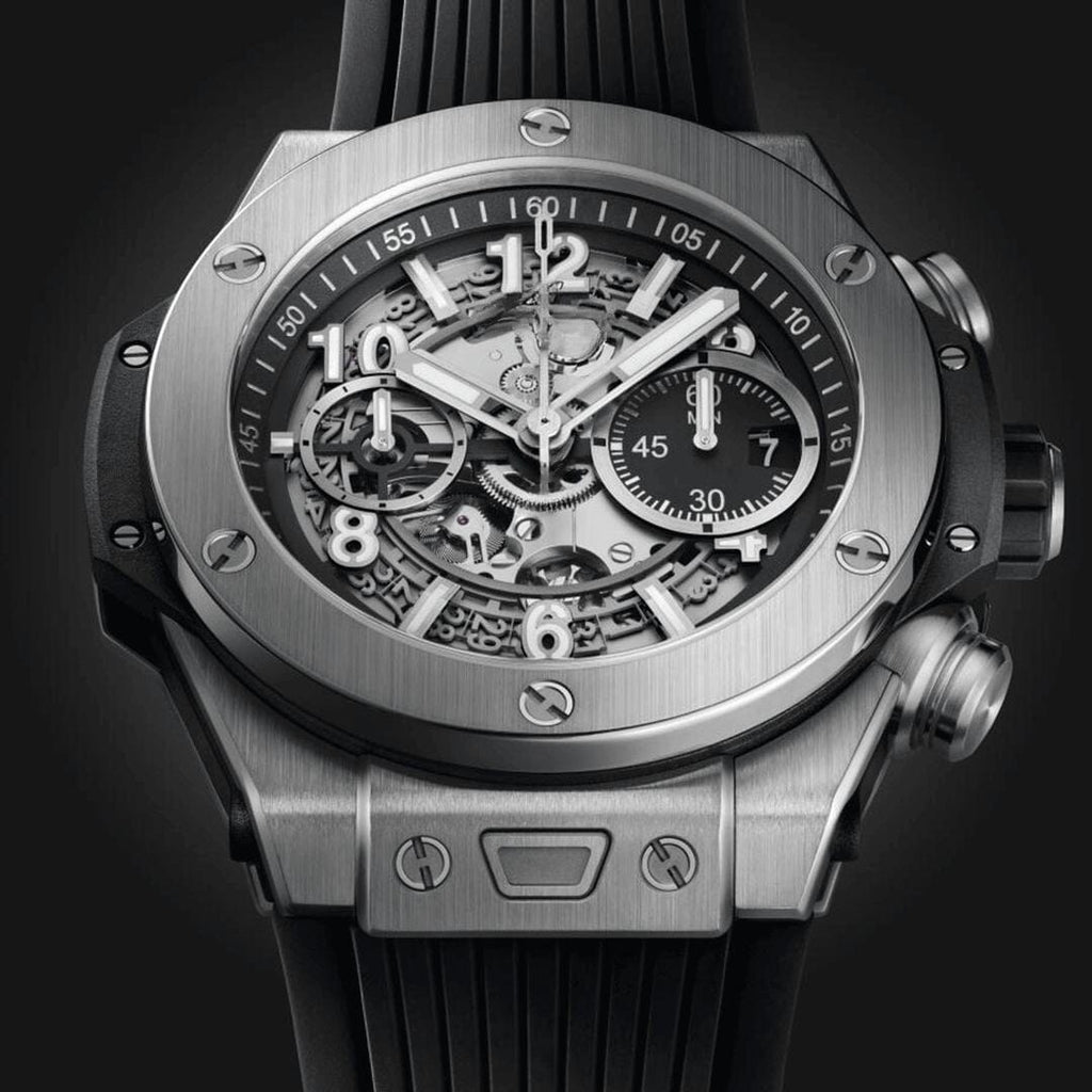 Unico Silber Schwarz 44mm Herrenchronograph Vandhlr 