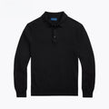 Woll-Pullover Mit Polo-Kragen Vandhlr Schwarz S 